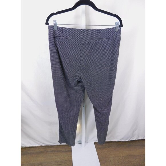 Eric Signature Dress Pants Womens 8 Black White Micro Dot Side Zip Stretch Ankle - Picture 5 of 9